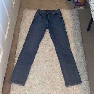 Reformation Liza High Rise Straight Jean In Kasai